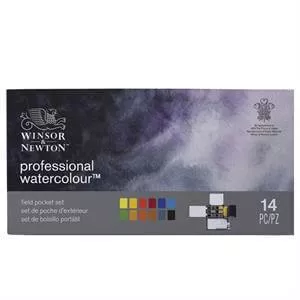 Winsor and Newton Artists Water Colour Half Pan Field Box